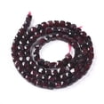 thumbnail image 4 of Natural Garnet Beads Strands Faceted Cube 4~4.5x4~4.5x4~4.5mm Hole: 0.8mm about 87~101pcs/strand 15.55 inch(39.5cm) DIY, 4 of 6