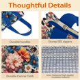 thumbnail image 4 of Pioneer Flower Floral Print Pattern Insulated Lunch Bag for Women & Adults,Large Portable Soft Cooler Lunch Bag,Thermal Food Storage Tote with Pearl Cotton,8.66L,8.75x5.75x9.5 Inch, 4 of 6