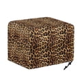 thumbnail image 6 of TSOVTHRID Brown Leopard Print 2 Slice Toaster Cover with Drawstring Easy to Use, Dust Protection Bread Maker Covers Toaster Oven Cloth Protector, 6 of 8