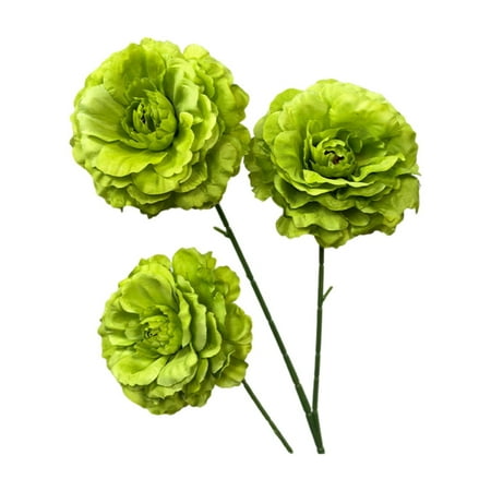 3 Heads Artificial Flowers 25 Silk Flowers Outdoors Floral Arrangements Table Centerpieces Wedding Party Home Spring Summer Decor 25
