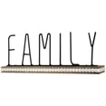 thumbnail image 5 of Northlight Metal "Family" Wood and Bead Decoration - 11.5", 5 of 7