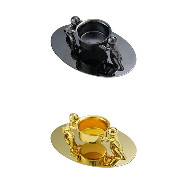 2 Candeleros de Pilar de lámpara de Té, Soporte para candeliere, Decoración para hogar perfecl Candelero