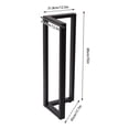 thumbnail image 2 of 2 Pcs Set 35''H Coffee Table Legs Iron Desk Legs Heavy Duty Furniture Parts, 2 of 12