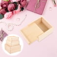 thumbnail image 4 of Miangastore Wooden Box Light Yellow 3Pcs 5.9x5.9x3.1in, 4 of 8