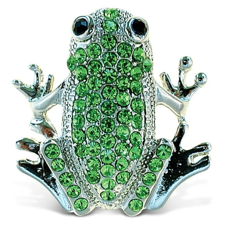 

CoTa Global Frog Sparkling Silver Refrigerator Magnet - 1.75 inches
