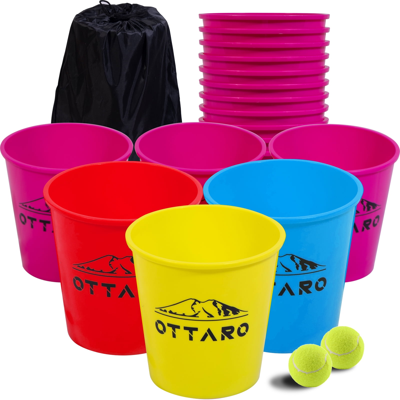 OTTARO Giant Yard Outdoor Indoor Pong Game Set Carry Bag