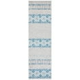 thumbnail image 4 of SAFAVIEH Madison Kandace Abstract Area Rug, Grey/Turquoise, 3' x 5', 4 of 11