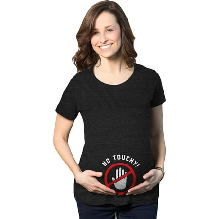 

Maternity No Touchy Pregnancy Tshirt Funny Baby Bump Tee Large