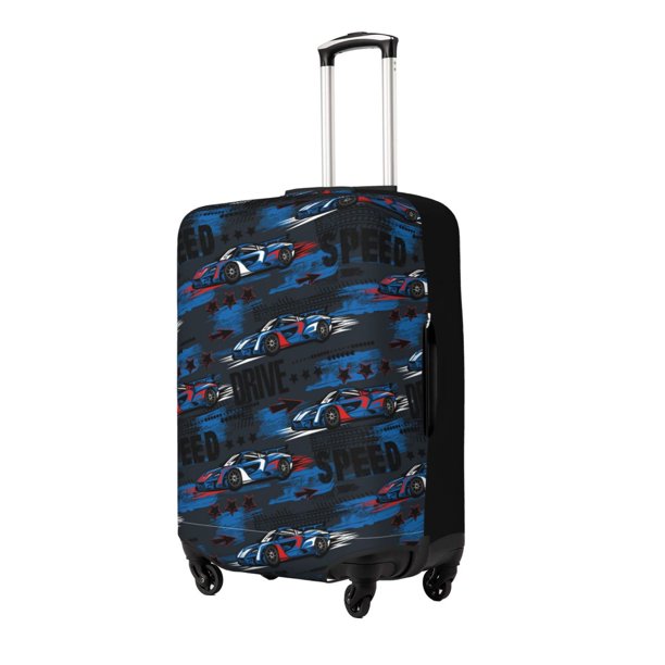 Fotbe Blue Sports Car Funda Protectora para Equipaje, Antirrayones y Resistente a la Suciedad, Compatible con Maletas de 18 a 32 Pulgadas-Large