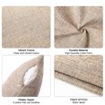 thumbnail image 6 of SHANLUO Throw Pillow Covers 12x20 - Decorative Pillows for Couch Set of 2 Rustic Burlap Linen Cushion Cover Large Accent Pillowcase for Bedding, Home Decor, Sofa, Bed Outdoor Farmhouse Fall Khaki, 6 of 6