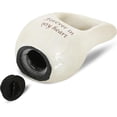 thumbnail image 2 of Keepsake Company Teardrop Urn with Red Heart – White Mini or Medium Urn for Human or Pet Ashes – Decorative Cremation Keepsake (3 Inches Tall, 2–3 Teaspoon Capacity), 2 of 8