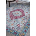 thumbnail image 6 of Transitional 8x11 Area Rug (7'10'' x 10'3'') Floral Gray, Blue Living Room Easy to Clean, 6 of 8