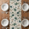 thumbnail image 6 of Watercolor Dandelion Table Runner - 72 Inch Long, Kitchen Dining Table Runner Dresser Scarves, Spring Floral Botanical Vintage Beige Farmhouse Decor for Coffee Tables Wedding Party Banquet, 6 of 8