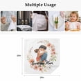 thumbnail image 5 of Mother's Day Cloth Napkins, Love You Mom Watercolor Orange Flowers Washable and Reusable Dinner Napkins Set of 8, Table Napkin for Kitchen Party Birthday Wedding Hotel Housewarming 20"x20", 5 of 9