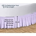 thumbnail image 5 of SGI Bedding Round Bed Skirt |Wrap Around Microfiber Bed Skirt | Fade Resistant, Wrinkle Free, Anti-static, Decorative, Extra Storage Space, Clutter-Free | 76" Diameter / 24" Drop, Lilac, 5 of 8