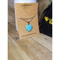 thumbnail image 6 of Handmade Crystal Necklace Silver Tone Heart Turquoise Healing Crystal Point Necklace, 6 of 10