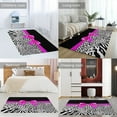 thumbnail image 3 of Leopard Print Soft Comfy Rugs for Bedroom Room Living Room Bathroom Entrance Door Non-slip Comfort Mat 59"x71", 3 of 7