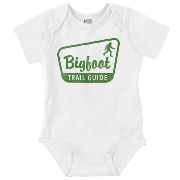 Bigfoot Trail Guide Sasquatch Romper Boys or Girls Infant Baby Brisco Brands 12M
