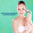 thumbnail image 5 of Bella Ciao 5-Piece Cordless Facial Cleansing Brush Set with Exfoliating & Massaging Heads, Pink, 5 of 9