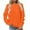Orange, variant on Winter Coats For Women Fall Themed Coats Long Pullover Sweaters For Oversized Sweatshirt Cardigan Long Sleeve Crop Top
