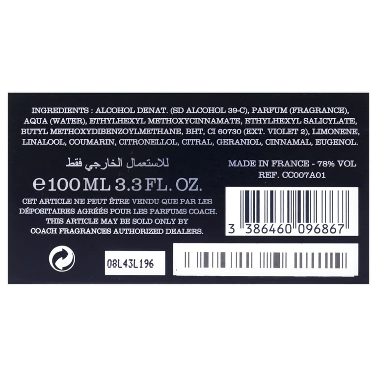 Coach outlet platinum notes