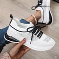 thumbnail image 5 of CEHVOM Summer Fashion Rhinestone Flying Woven Color Matching Women's Mesh Sports Shoes, 5 of 5