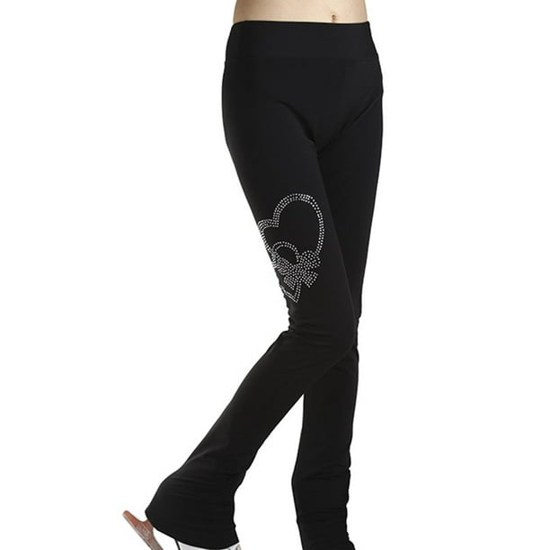 Patinaje artístico Pantalones largos Ropa Leggings Ropa deportiva Ropa térmica sobre la Zulema Pantalones largos de patinaje sobre hielo