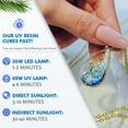 thumbnail image 4 of Demorex UV Resin Kit 200g Clear Hard UV Glue Fast Curing for Crafts/Jewelry/Casting & Coating, 4 of 8