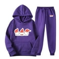 thumbnail image 1 of TIMIFIS Survêtement pour Hommes 2 Pcs à Capuche Ensemble de Sport Décontracté pour Course Jogging - Automne, 1 of 8