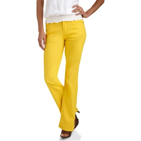 red bootcut pants
