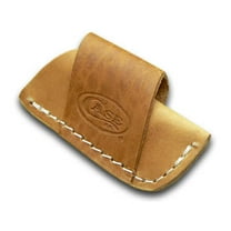 Case XX Knives Brown Leather Side Draw Pocket Knife Belt Sheath