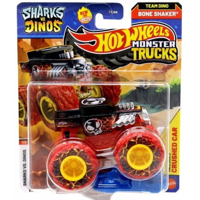 Hot Wheels Monster Trucks Bone Shaker 1:64 de metal fundido 2025