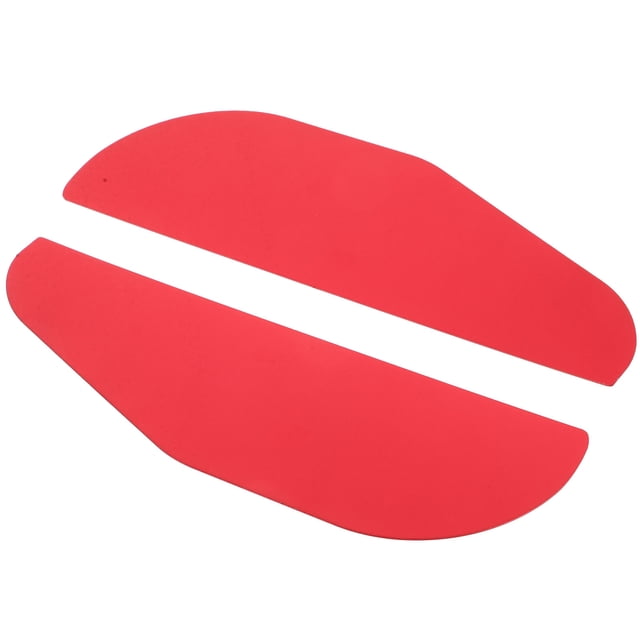 BRIGHTFUFU 1Par De PVC Para Espejo Lateral Rojo Compatible Con Autos Y Suvs
