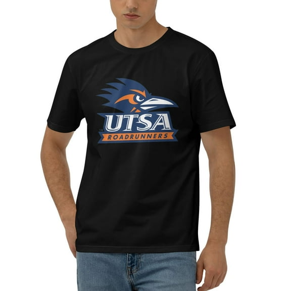 Utsa Roadrunners Men'S 170g Combed Cotton Short Sleeve T-Shirt