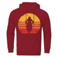 thumbnail image 3 of Valora Men Sweatshirt Men's Hoodies Sweatshirts Fashion Casual Motorcycle Print Hooded Pullover Long Sleeve Drawstring Sweater Top Red L, 3 of 4
