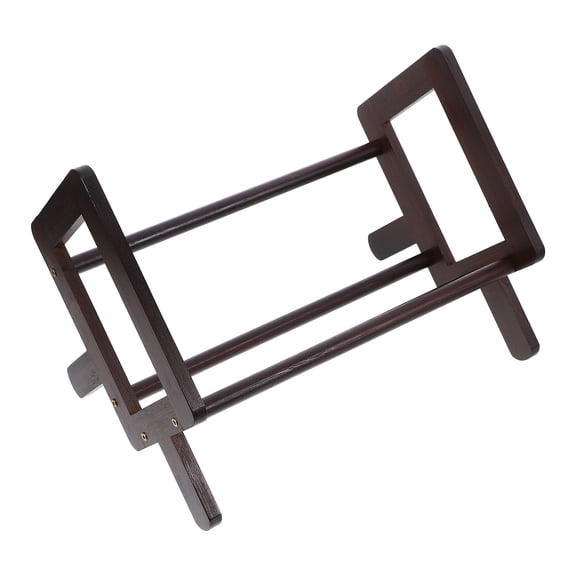 WHAMVOX Bamboo Book Rack for Reading and Storage Multifunctional Desk Stand Brown Compact Size