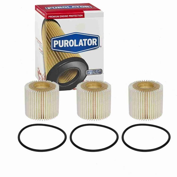 3 pc Purolator L16311 Engine Oil Filters for Oil Change Lubricant Filters Fits select: 2009-2018 TOYOTA COROLLA, 2010-2019 TOYOTA PRIUS