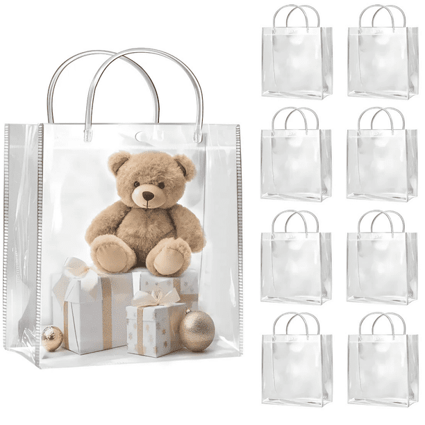 Bolsa transparente asa Boda Bautizo Recuerdo dulcero 30 pz