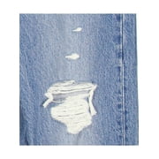 Levi's Womens Wedgie Icon Distressed Button Fly Tapered Leg Jeans