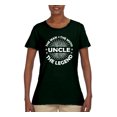 thumbnail image 2 of Wild Bobby, Uncle Man Myth Legend Funny Dad Uncle Papa Granpa Dad Gift, Father's Day, Women Graphic Tee, Forest Green, Large, 2 of 4