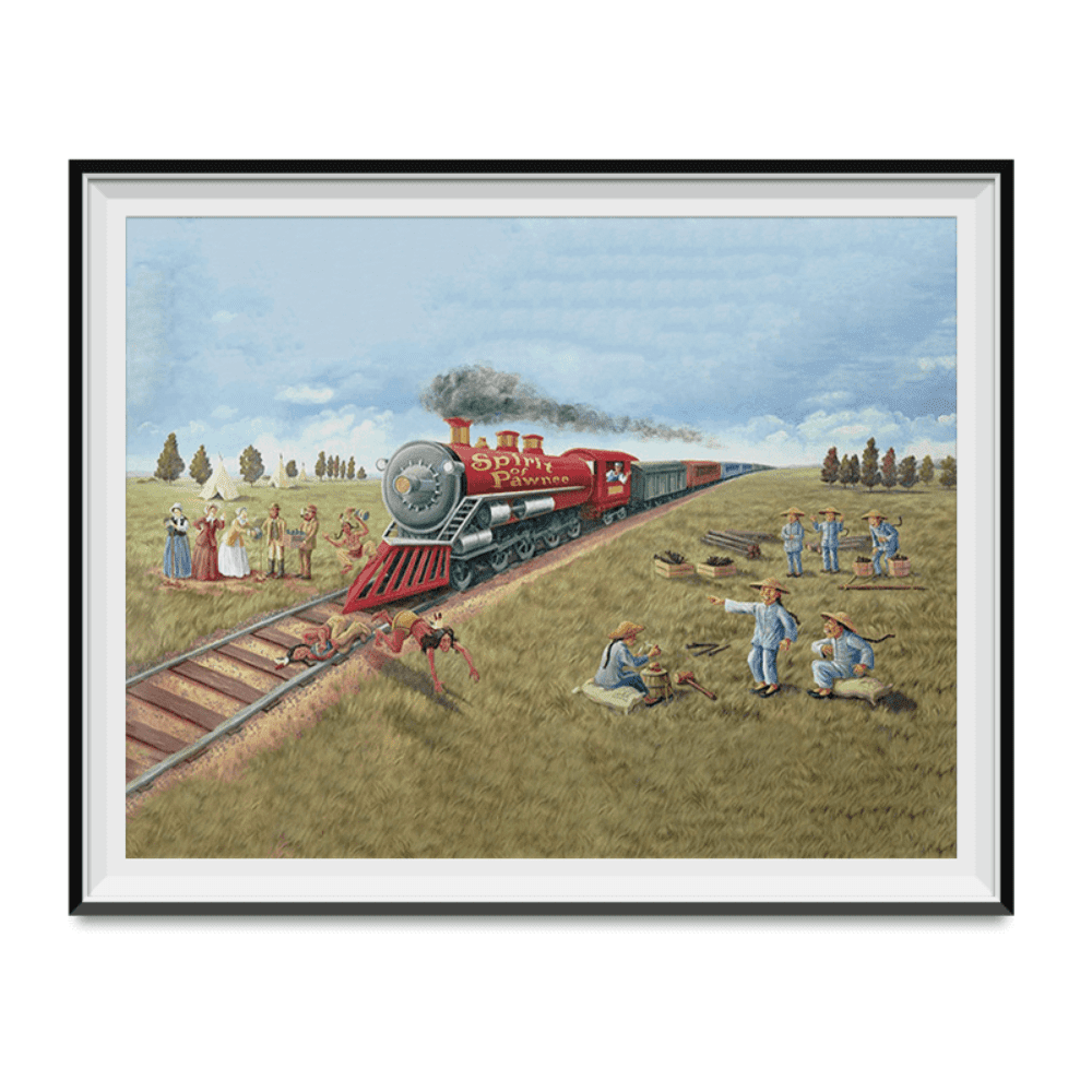 Spirit of Pawnee City Hall Mural Poster Parks Recreation TV Rec