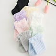 thumbnail image 6 of SPRING PARK Knee High Socks Newborn Infants Toddlers Girls Tube Ruffle Brim Elastic Long Stockings, 6 of 7