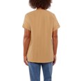 thumbnail image 3 of Matty M Women's Spit Neck Summer Top (Honey, 2X), 3 of 6
