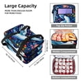 thumbnail image 3 of Peace Dove Double Layered Insulated Refrigerated Lunch Bag with Two Compartments and Large Capacity - 7.1x11.4x16.1 Inches, 3 of 6