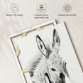 thumbnail image 6 of Elephant Stock Donkey Portrait Ii Wall Art - Vertical Canvas Wall Art - Living Room Wall Decor - Animal Canvas - White And Gray Decor By Phburchett - 26" x 39", 6 of 8