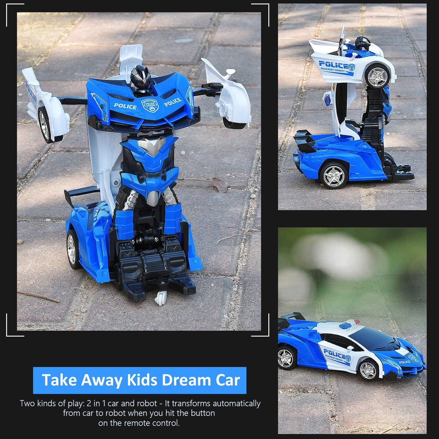Drift 360 Degrés Enfant Transformable En Robot - 360° Drifting, LED, Sons, Pour Enfants Drift 360 Degrés Enfant Transformable En Robot - 360° Drifting, LED, Sons, Pour Enfants