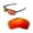 Fire Red Mirror Coated - Polarized, variant on Walleva Ice Blue Polarized Replacement Lenses for Oakley Triggerman Sunglasses
