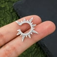 thumbnail image 3 of 2PCS Sun Fake Nipple Rings Non Piercing Fake Nipple Piercing Ring Clear Non Piercing Nipple Rings Fake Nipple Hoop, 3 of 5