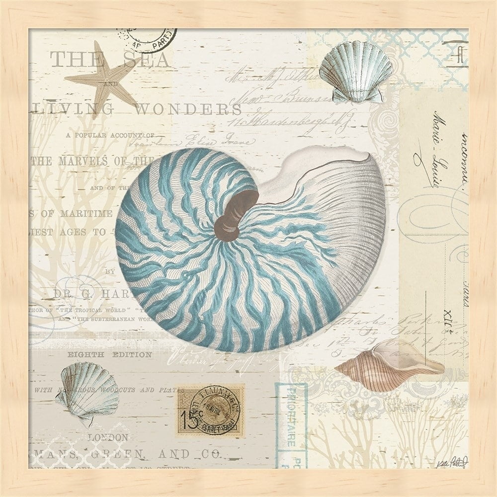 Metaverse R958527-0120000-AEAAAACAN4 13.25 x 13.25 in. Beach Wonders IV No  Butterflies Framed Wall Art by Katie Pertiet - Walmart.com