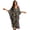 DÃa de los Muertos Skeleton Dance, variant on Xixirimido Tropical Hibiscus Hydrangea Leaf Print Women Kaftan Dresses Plus Size Beach Cover Up Deep V-Neck Batwing Sleeves Swimsuit Coverups Summer Caftan Dress